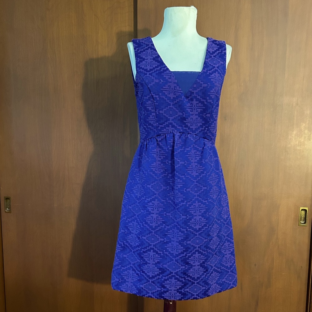 Maeve Blue and Purple Sleeveless Dress